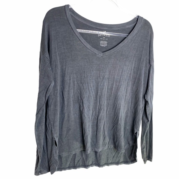 AEO Soft & Sexy V neck long sleeve - Picture 2 of 10